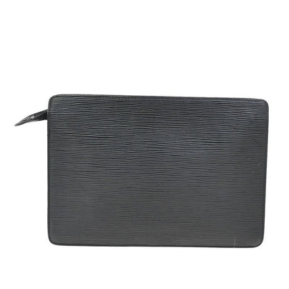 Louis Vuitton Pochette Homme Clutch Bag Epi Black 05kb044