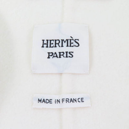 Hermes 23AW 3h0141da 100% Cashmere Leather Used Belt Design Long Gilet Vest Off