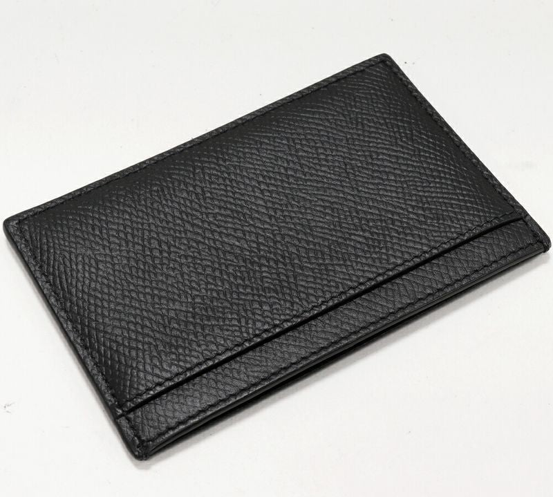 Celine Card Case Passcase Grained Calfskin Black