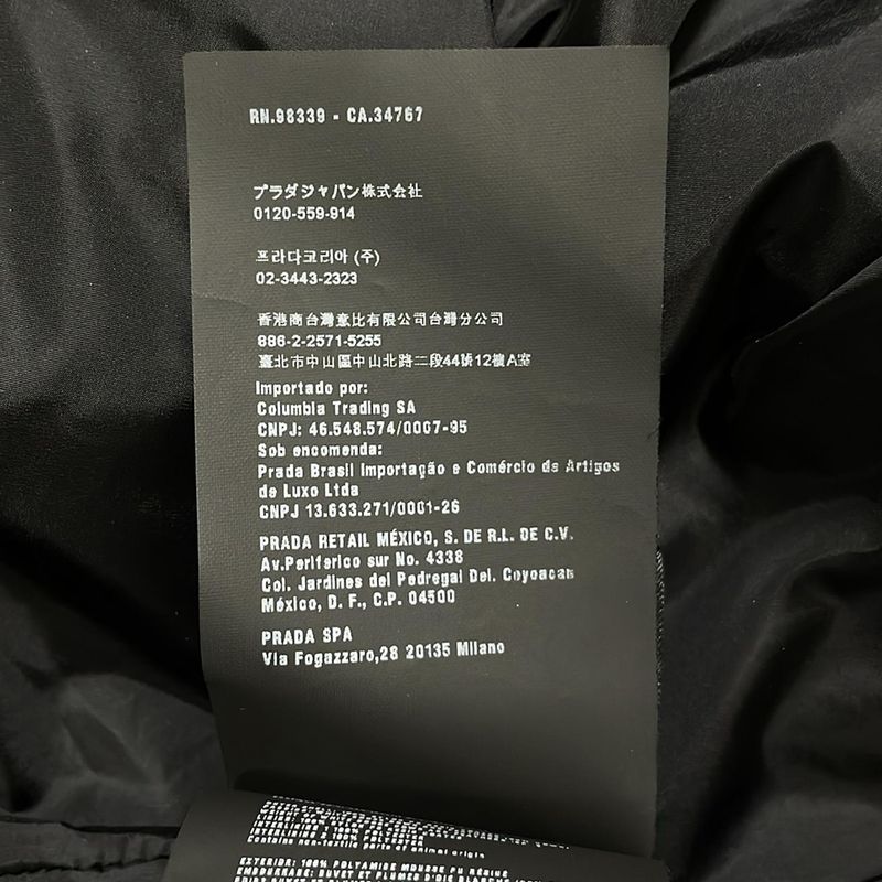 Prada Poncho Size 36 S Women - Black Down Poncho / Zip Up / Winter