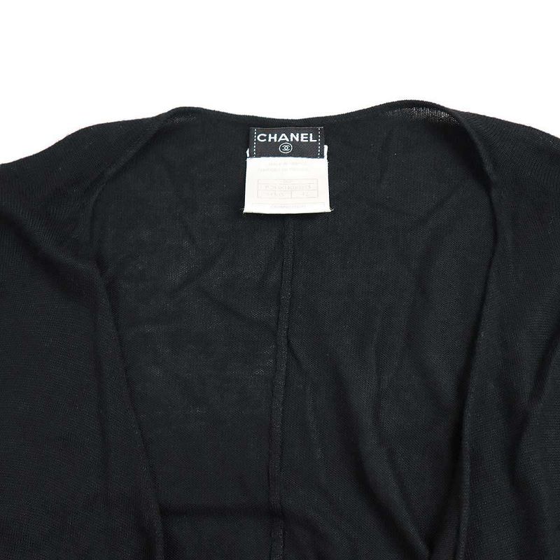 Chanel 2006aw Cardigan and Camisole Ensemble P28481k00073 Black 42