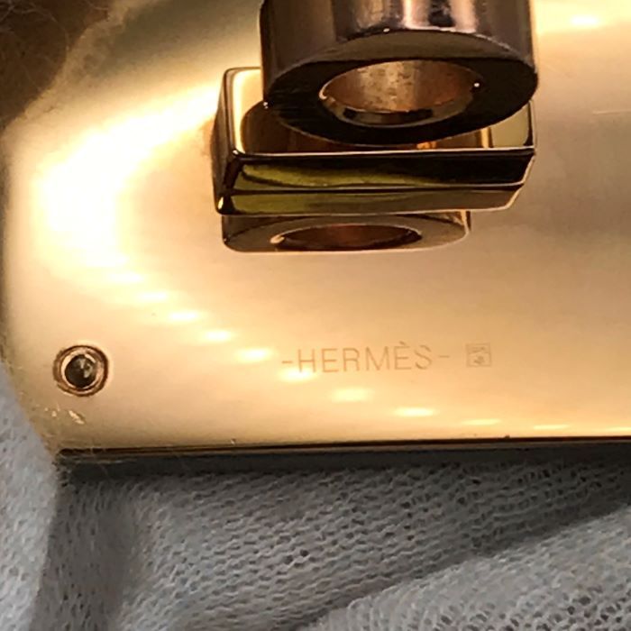 Hermes Kelly Dog Bracelet Swift White