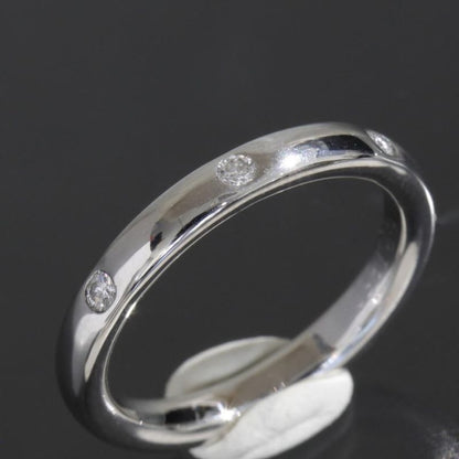 Van Cleef & Arpels 3 P Diamond Ring Wedding Pt950 Protected E1214