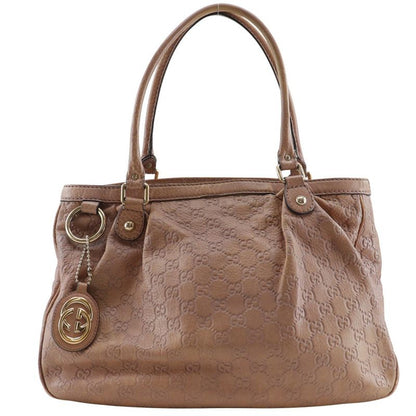 Gucci Sookie GG 296835 Striped Leather Pink Women's Tote Bag