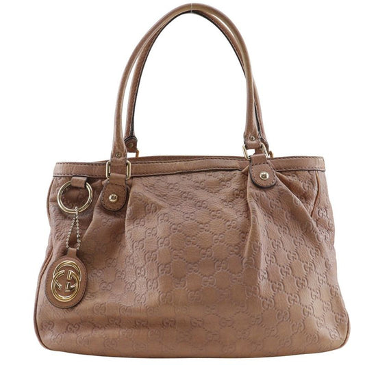 Gucci Sookie GG 296835 Striped Leather Pink Women's Tote Bag