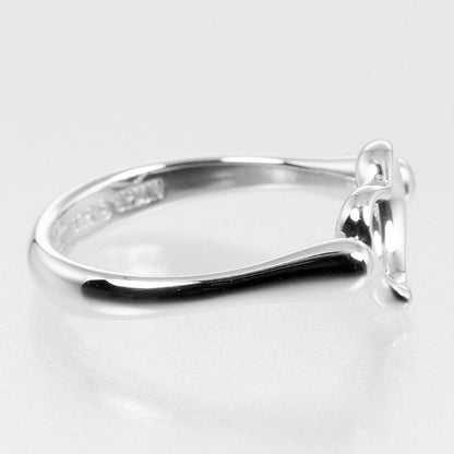 Tiffany & Co Open Heart Silver 925 Size 12 Ladies' 2.63g Ring