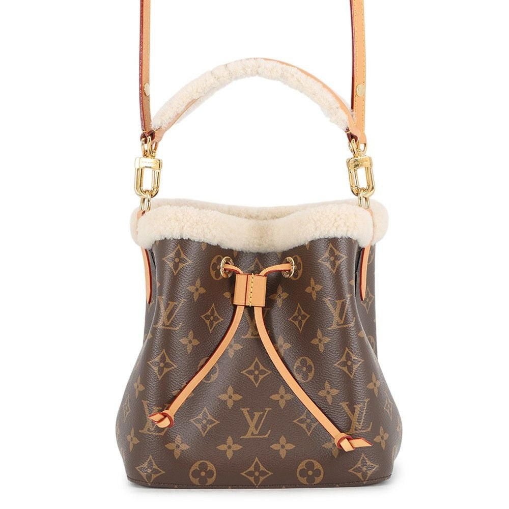 Louis Vuitton Handbag Monogram Shearling Neo Noe BB 2-Way