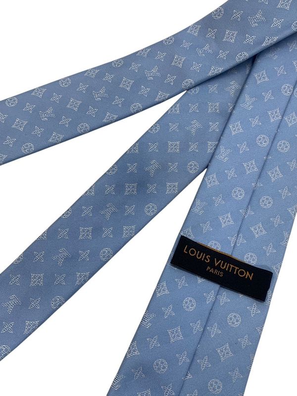 1626 Louis Vuitton Necktie Monogram Shadow M78955 Mr1253 Preowned