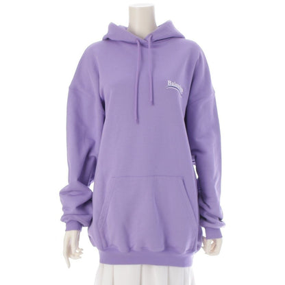 Balenciaga Campaign Logo Pullover Hoodie Top Purple