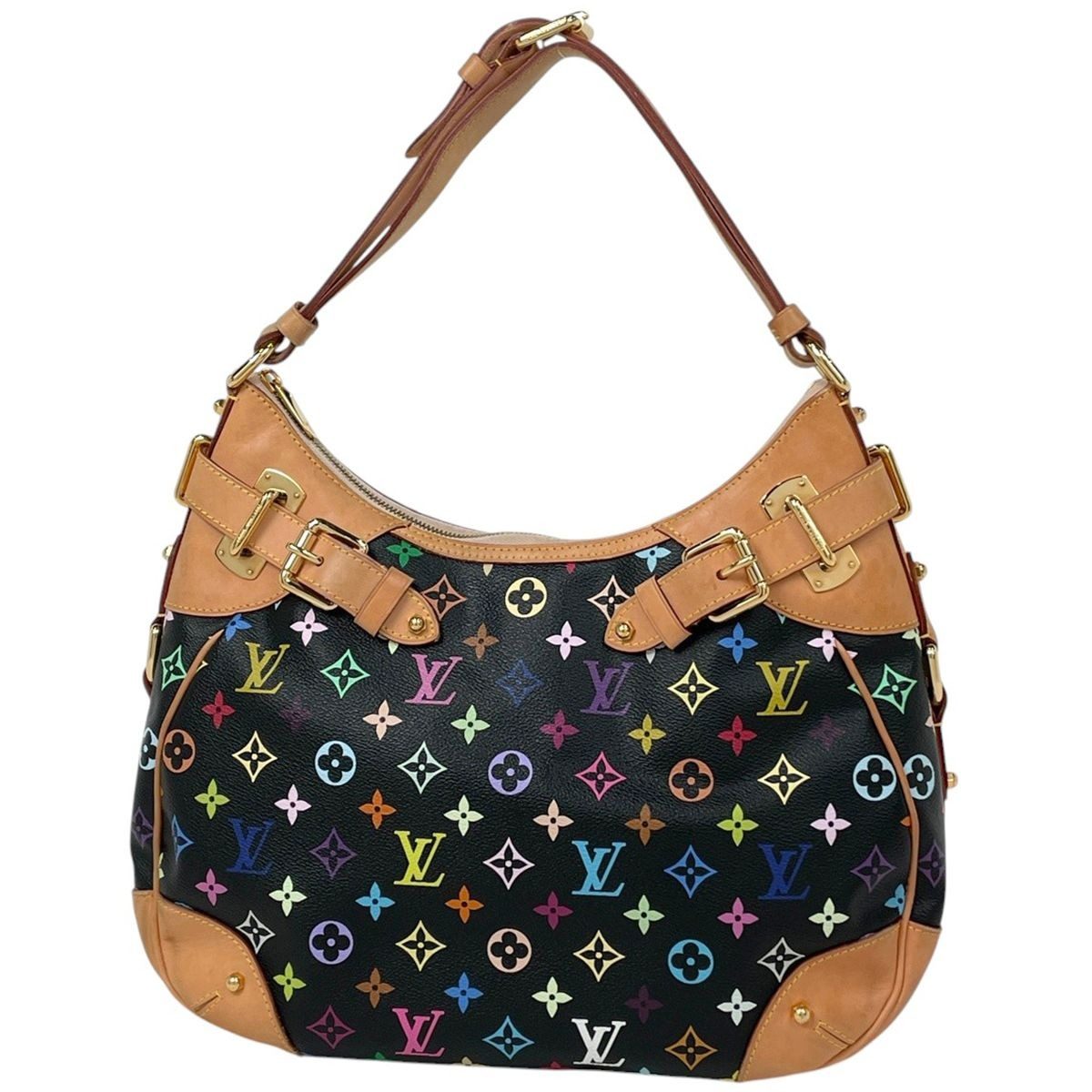 Louis Vuitton Greta Shoulder Bag Monogram Multicolor Noir Black