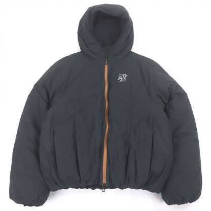 Loewe on Logo Hooded Puffer Jacket Black