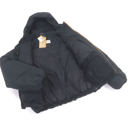 Loewe on Logo Hooded Puffer Jacket Black — view 3