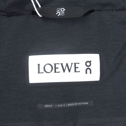 Loewe on Logo Hooded Puffer Jacket Black — view 7