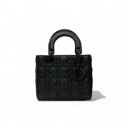 Christian Dior Bag Shoulder Black Lady My ABCDior Small Cannage Ultra
