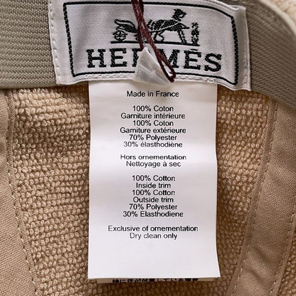Hermes Cap Davis Yacht Cotton L Hat Sable