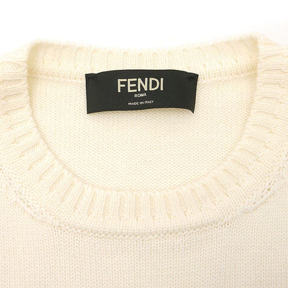 Fendi Wool Sweater Knit White Karl Lagerfeld Collaboration