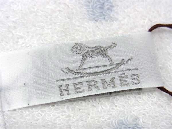 Hermes Avalon 100% Cotton Hand Towel Women Men Light Blue And White Az4152