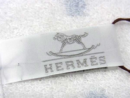 Hermes Avalon 100% Cotton Hand Towel Women Men Light Blue And White Az4152