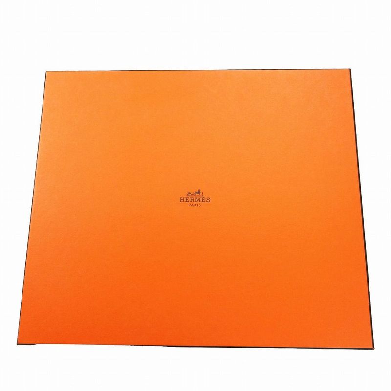 Hermes Shawl Scarf Shawl Silk Muslin Fringe Ivory Light Blue Light Blue Women