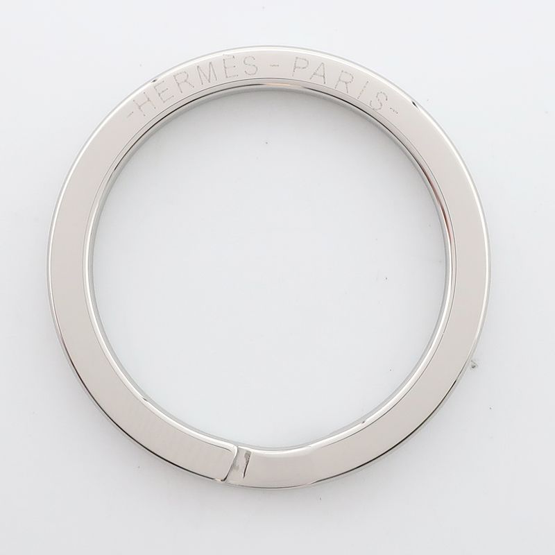 Hermes Key-ring Key Holder H Logo Silver- Accessories Small Items