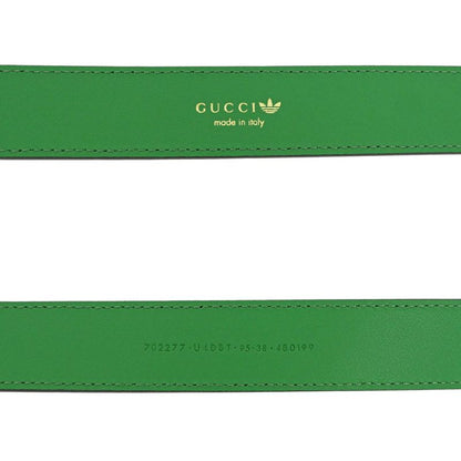 Gucci X Adidas Belt 702277 Green Gold Hardware Green 95cm (37.40in)