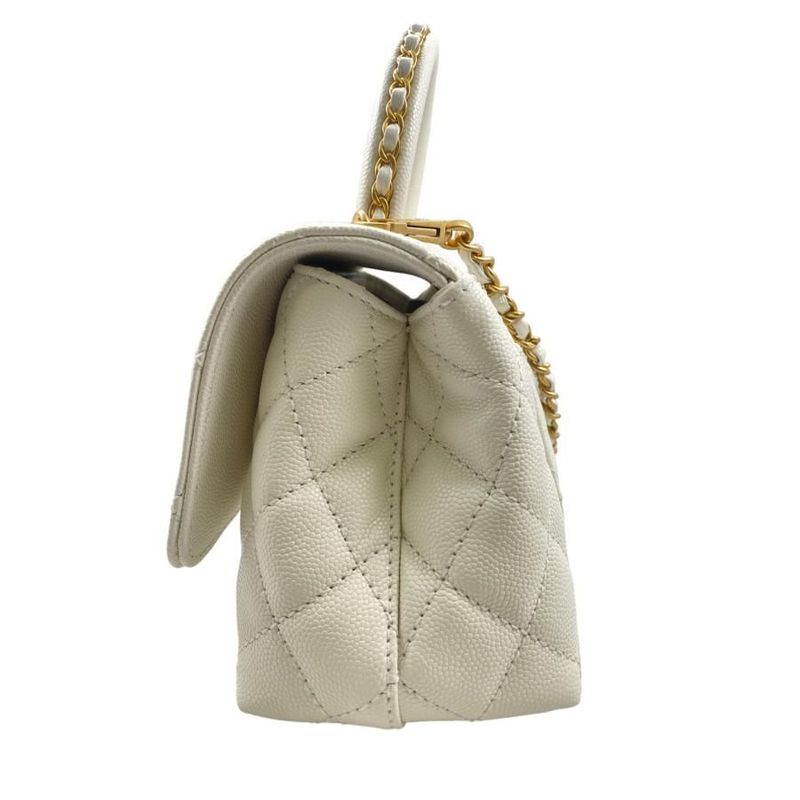 Chanel As2215 Coco Handle XXS Handbag Shoulder Bag Random Plate White with Box