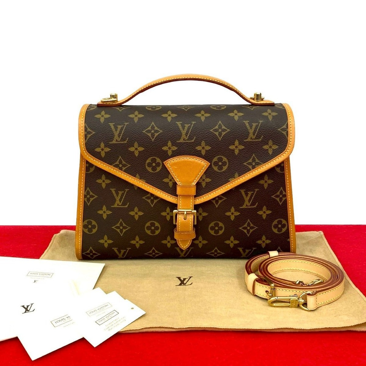 Louis Vuitton Bel Air Monogram Leather 2-Way Handbag