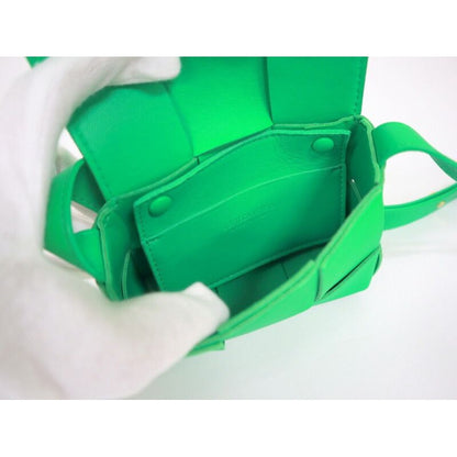 Bottega Veneta Candy Cassette Mini Shoulder Bag Green Leather — view 5