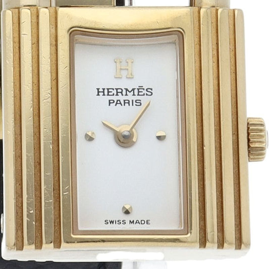 Hermes Kelly Watch Leather White