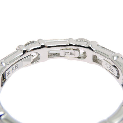 Harry Winston Round Emerald Cut Bar Set Ring