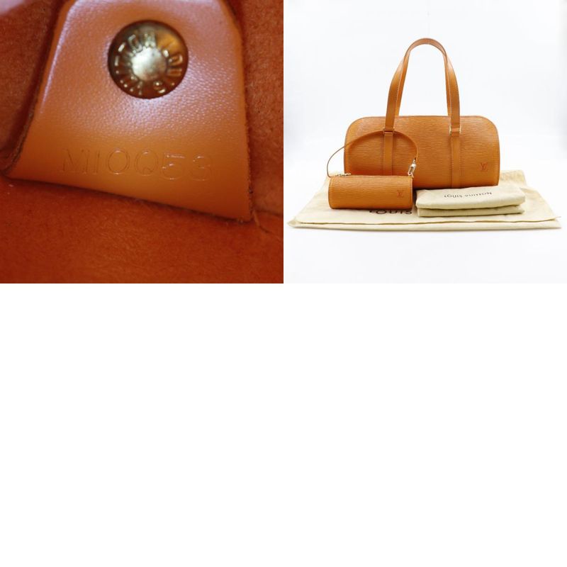 Louis Vuitton Soufflot M5222h Epi Leather Mandarin Orange Mi0053 Ladies Handbag