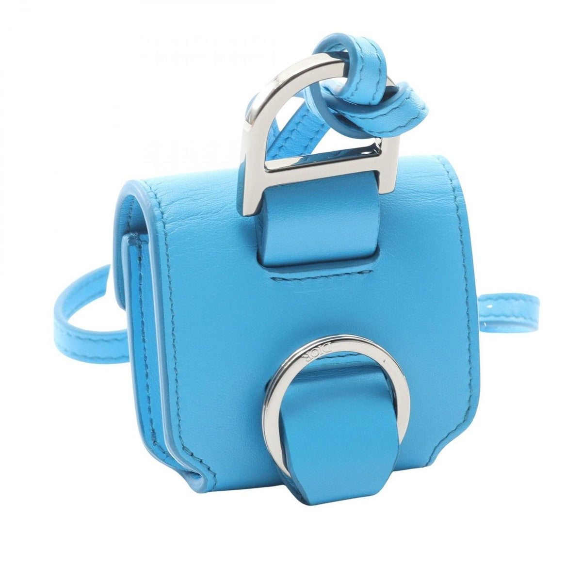 Dior Mobile Smartphone Saddle Airpods Pro Case Starquoise Blue Shoulder Bag — view 2