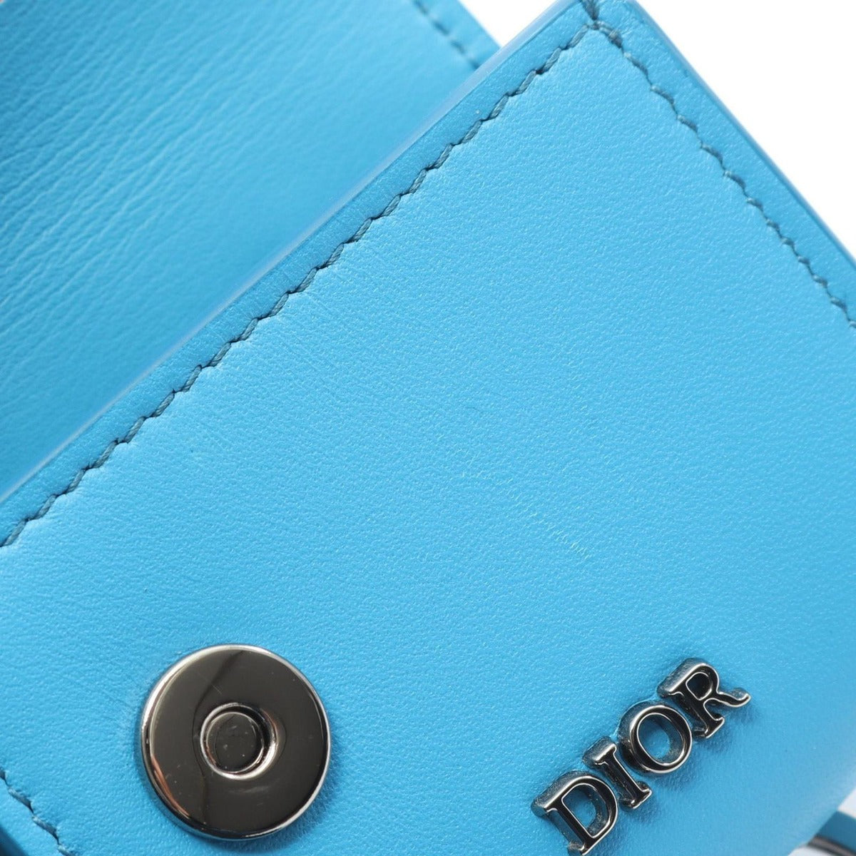 Dior Mobile Smartphone Saddle Airpods Pro Case Starquoise Blue Shoulder Bag — view 5