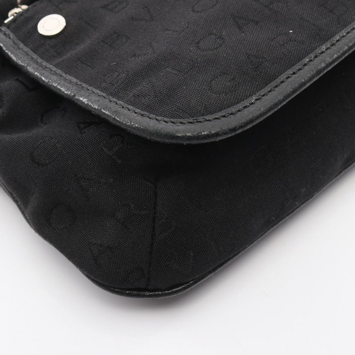 Bvlgari Waist Bag Logomania Black Canvas — view 5