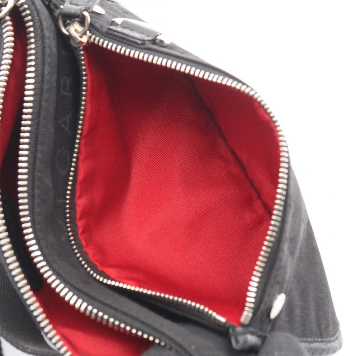 Bvlgari Waist Bag Logomania Black Canvas — view 9