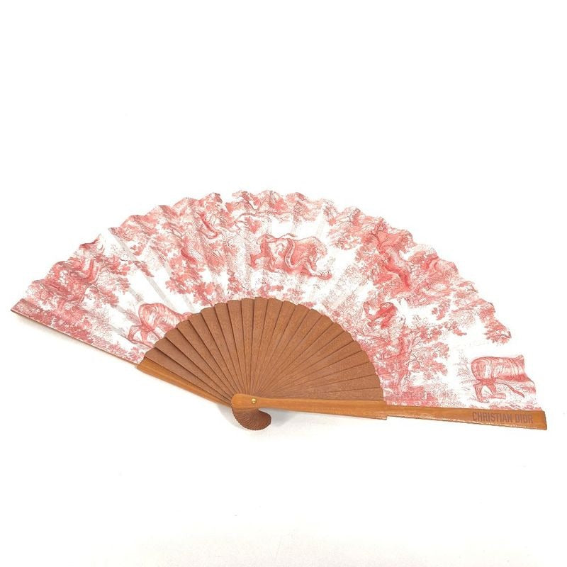 Dior Miscellaneous Goods Twirldujuy Fan Wood Orange