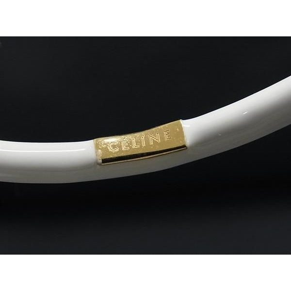 Celine Knot Bracelet Bangle White — view 3