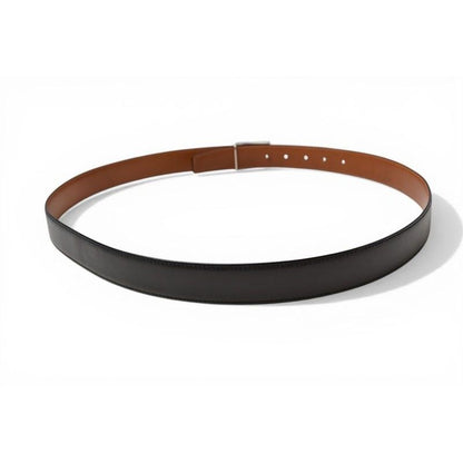 Celine Belt Reversible Leather Black Brown — view 3