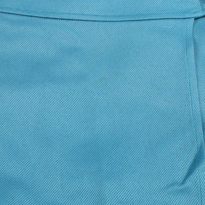 Hermes Skirt Serie Button Blue Rayon Silk — view 6