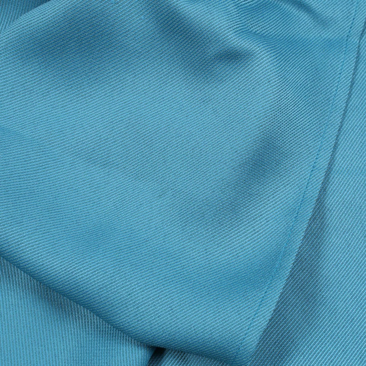 Hermes Skirt Serie Button Blue Rayon Silk — view 7