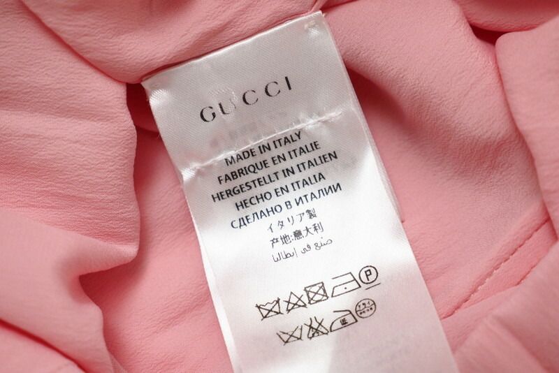 Gucci Dress Size 36 Sleeveless Tight Dress Lace Embroidered GG Pearl Buttons