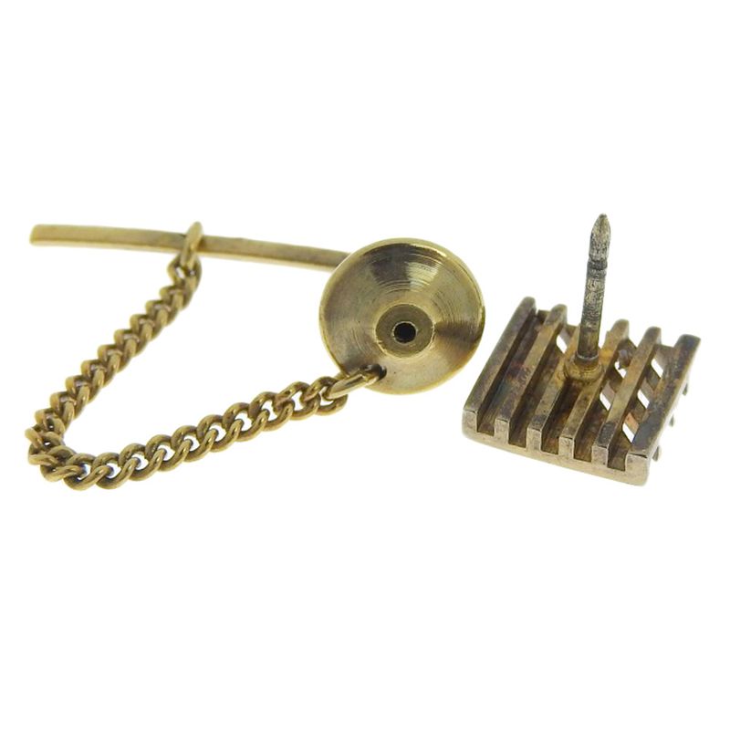 [dior] Christian Dior Logo Gold Plated Men's Tie Pin