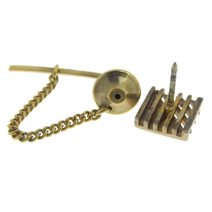 [dior] Christian Dior Logo Gold Plated Men's Tie Pin