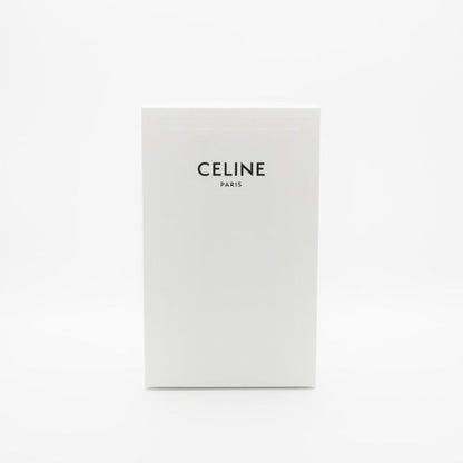 Celine Mobile Smartphone Accessories Leather Brown White Triomphe Logo Phone