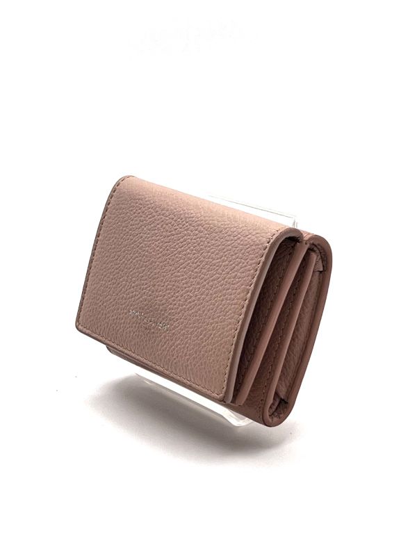 Saint Laurent Trifold Wallet Compact Pink Beige 05bs171