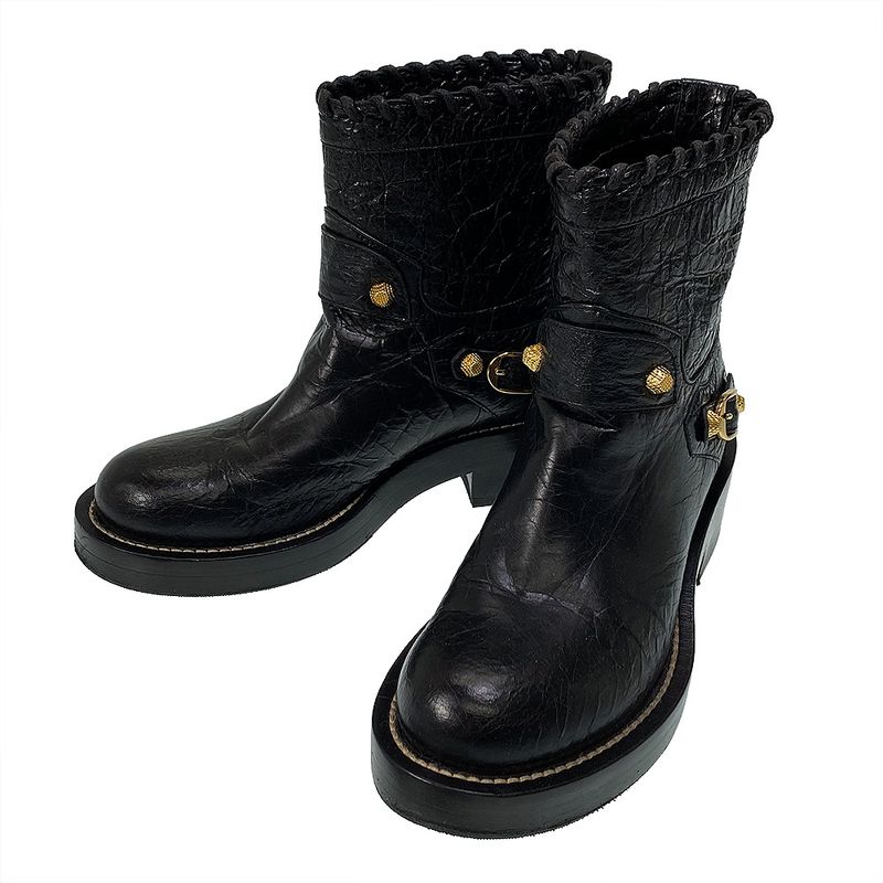 Balenciaga Arena Wrinkled Engineer Boots