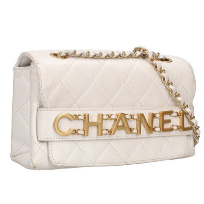 Chanel Metal Logo Quilted Shoulder Bag For Men
