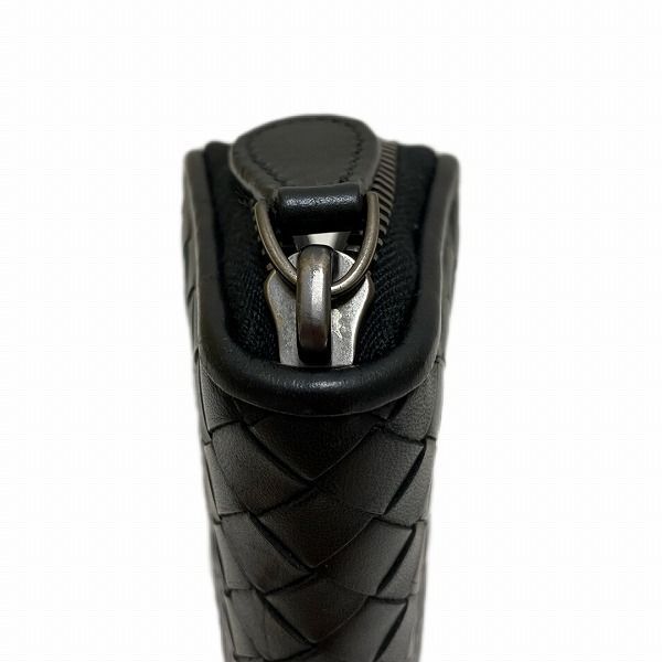 Bottega Veneta Intrecciato Black Coin Case Unisex