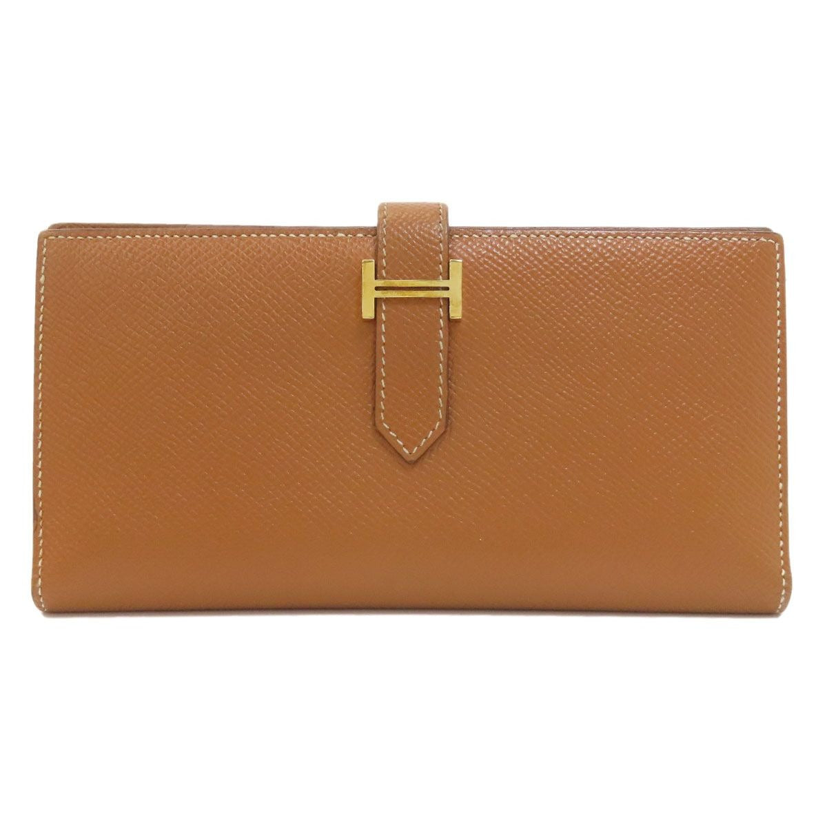 Hermes Bearn Souffle Gold Long Wallet Epsom