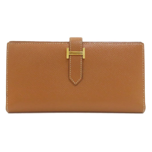 Hermes Bearn Souffle Gold Long Wallet Epsom